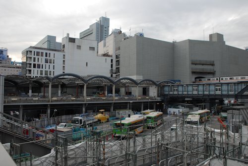 2013年秋の東横線渋谷駅跡の画像