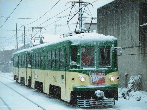 世田谷線旧型車両さよなら運転の画像