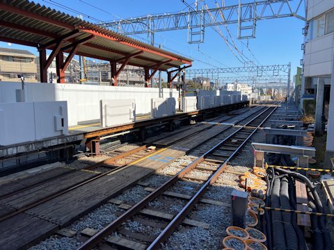 奥沢駅改良工事 2020年11月編の画像