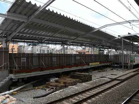 奥沢駅改良工事 2021年6月編の画像