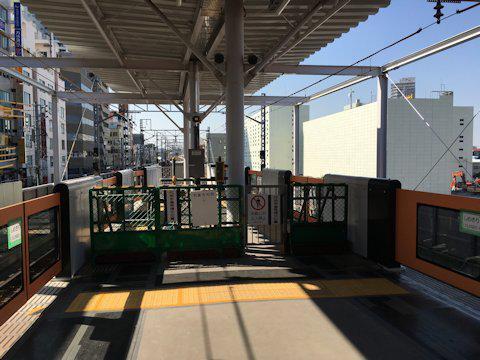 大井町線ホーム延伸工事 2017年10月大井町編の画像