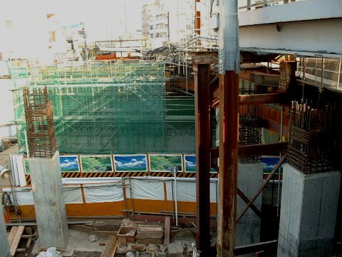 旗の台駅改良工事 2004年10月編の画像