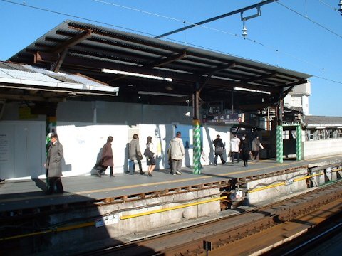 旗の台駅改良工事 2005年1月編の画像