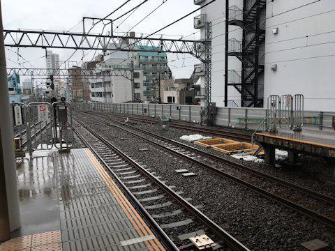 大井町線ホーム延伸工事 2017年4月旗の台編の画像