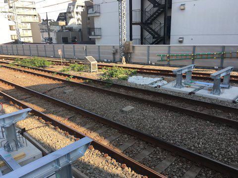 大井町線ホーム延伸工事 2017年5月旗の台編の画像