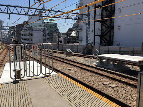 大井町線ホーム延伸工事 2017年7月旗の台編の画像