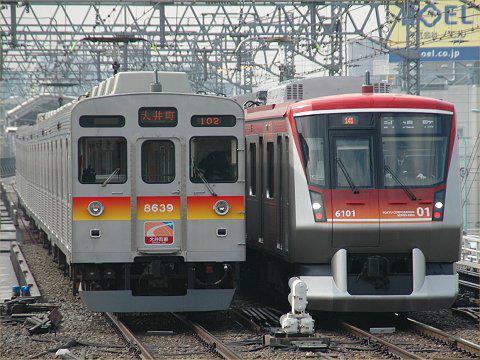 大井町線急行運転開始に向けた試運転実施の画像