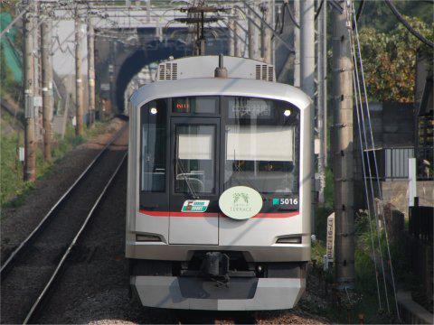 たまプラーザテラス開業記念電車の画像